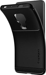 Противоударен Силиконов Калъф за Huawei Mate 20, Spigen Rugged Armor Case, Черен (8)