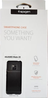 Противоударен Силиконов Калъф за Huawei Mate 20, Spigen Rugged Armor Case, Черен (9)