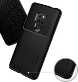 Противоударен Силиконов Калъф за Huawei Mate 20, Spigen Rugged Armor Case, Черен (4)