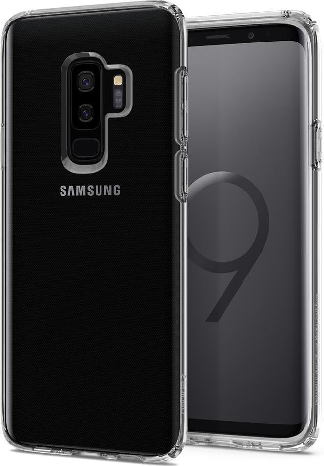 Противоударен Силиконов Калъф за Samsung S9 Plus, Spigen Liquid Crystal Case, Прозрачен