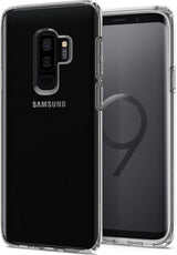 Противоударен Силиконов Калъф за Samsung S9 Plus, Spigen Liquid Crystal Case, Прозрачен