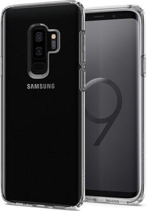 Противоударен Силиконов Калъф за Samsung S9 Plus, Spigen Liquid Crystal Case, Прозрачен