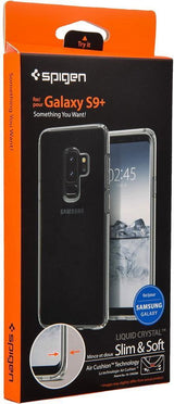 Противоударен Силиконов Калъф за Samsung S9 Plus, Spigen Liquid Crystal Case, Прозрачен (9)