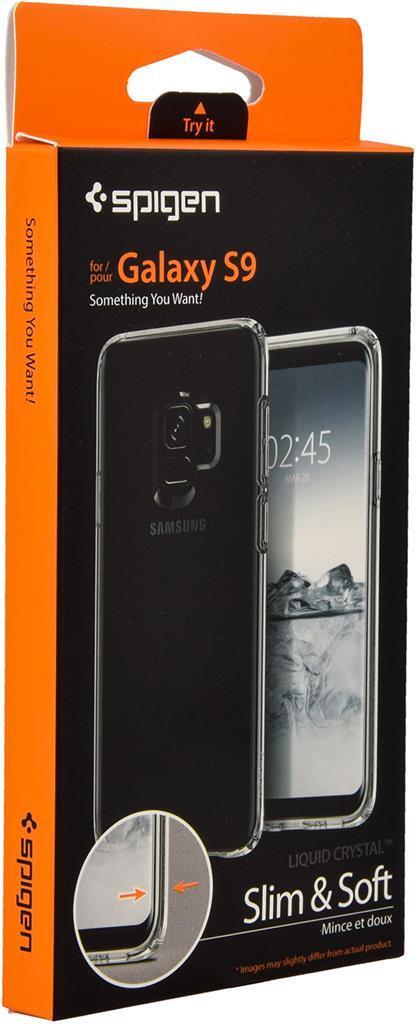 Противоударен Силиконов Калъф за Samsung S9, Spigen Liquid Crystal Case, Прозрачен (9)