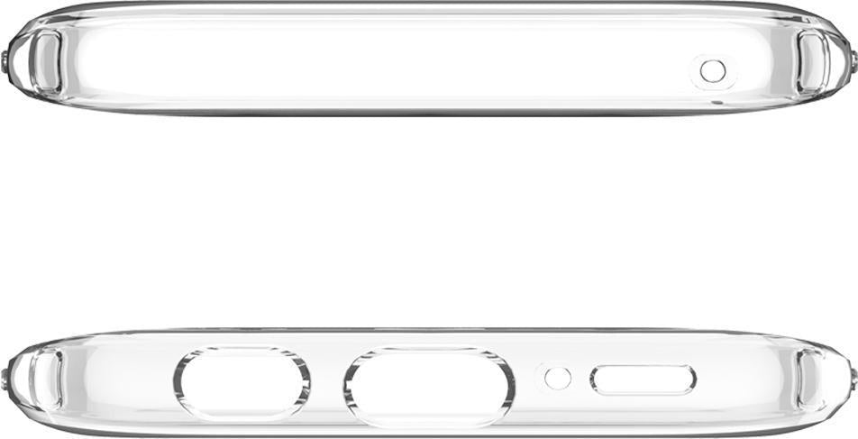 Противоударен Силиконов Калъф за Samsung S9, Spigen Liquid Crystal Case, Прозрачен (8)