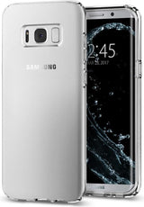 Противоударен Силиконов Калъф за Samsung S8, Spigen Liquid Crystal Case, Прозрачен