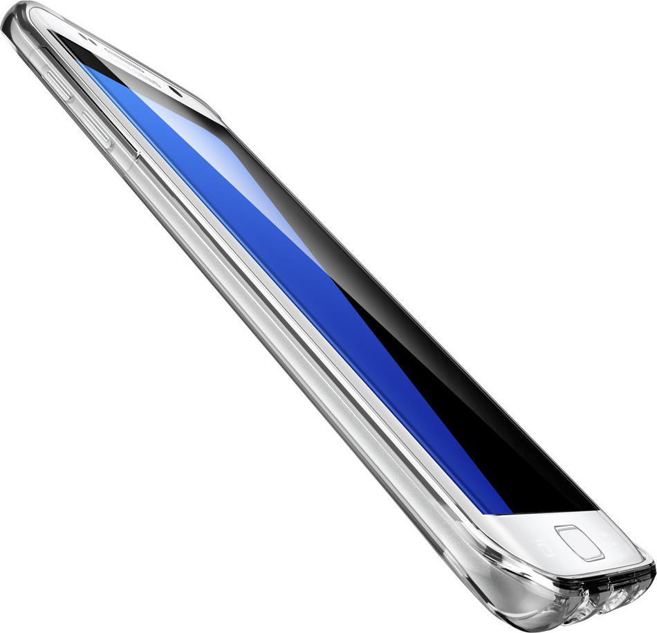 Противоударен Силиконов Калъф за Samsung S7 Edge, Spigen Liquid Crystal Case, Прозрачен (7)