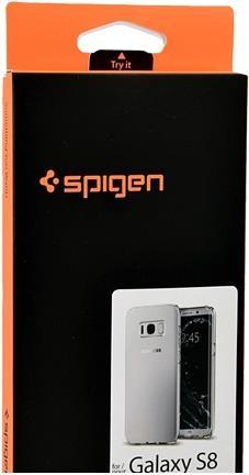 Противоударен Силиконов Калъф за Samsung S8, Spigen Liquid Crystal Case, Прозрачен (8)