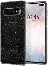 Противоударен Блестящ Калъф за Samsung S10 Plus, Spigen Liquid Crystal Glitter Quartz Case, Прозрачен