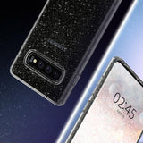 Противоударен Блестящ Калъф за Samsung S10 Plus, Spigen Liquid Crystal Glitter Quartz Case, Прозрачен (6)