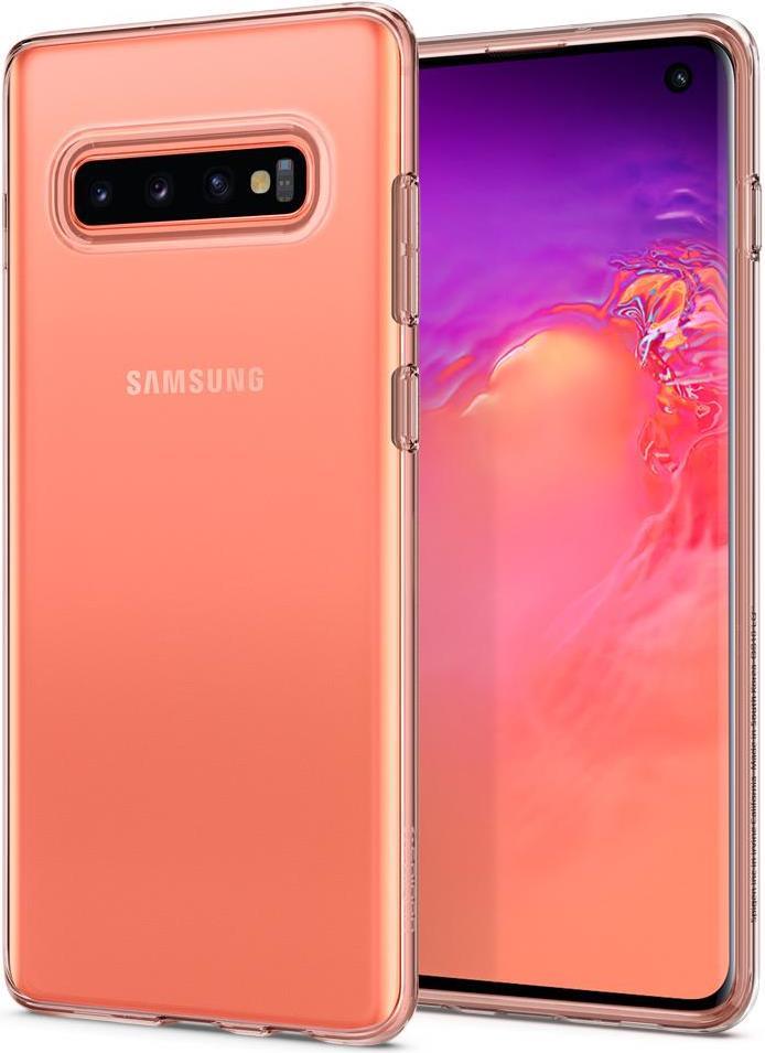 Противоударен Силиконов Калъф за Samsung S10, Spigen Liquid Crystal Case, Прозрачен (2)