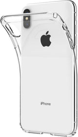 Противоударен Силиконов Калъф за iPhone XS/X, Spigen Liquid Crystal Case, Прозрачен (2)