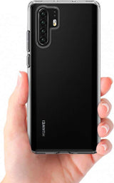 Противоударен Силиконов Калъф за Huawei P30 Pro, Spigen Liquid Crystal Case, Прозрачен (7)