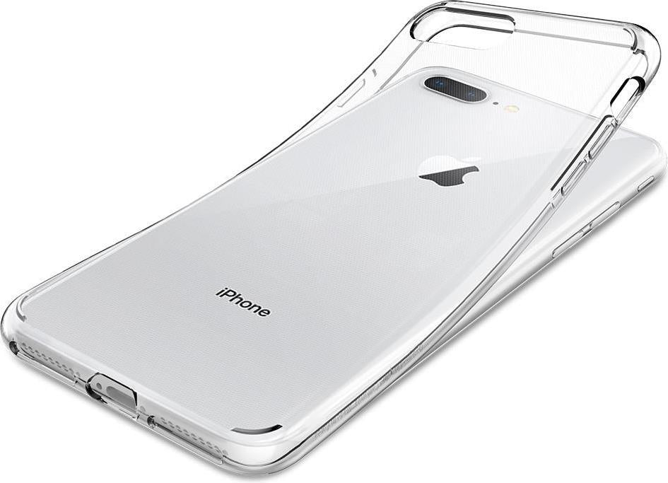 Противоударен Силиконов Калъф за iPhone 8/7 Plus, Spigen Liquid Crystal 2 Case, Прозрачен (7)