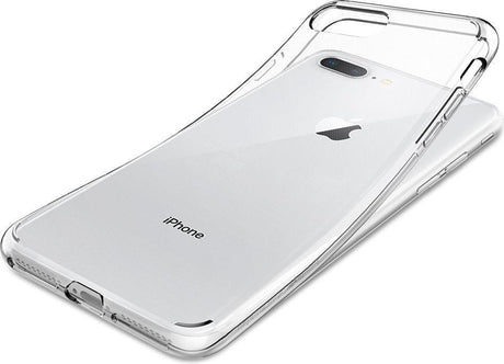 Противоударен Силиконов Калъф за iPhone 8/7 Plus, Spigen Liquid Crystal 2 Case, Прозрачен (7)