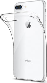 Противоударен Силиконов Калъф за iPhone 8/7 Plus, Spigen Liquid Crystal 2 Case, Прозрачен (5)