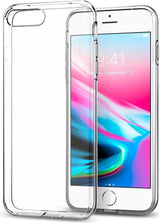 Противоударен Силиконов Калъф за iPhone 8/7 Plus, Spigen Liquid Crystal 2 Case, Прозрачен (8)
