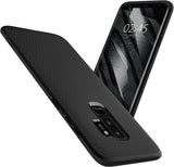 Противоударен Силиконов Калъф за Samsung S9 Plus, Spigen Liquid Air Case, Черен (4)