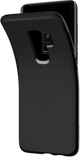 Противоударен Силиконов Калъф за Samsung S9 Plus, Spigen Liquid Air Case, Черен (7)