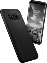Противоударен Силиконов Калъф за Samsung S8, Spigen Liquid Air Case, Черен (7)