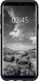 Противоударен Силиконов Калъф за Samsung S8, Spigen Liquid Air Case, Черен (5)