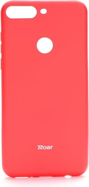 Силиконов Калъф за Huawei Y7 2018, Roar Color Case, Червен