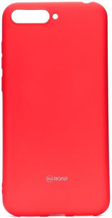 Силиконов Калъф за Huawei Y6 2018, Roar Color Case, Червен