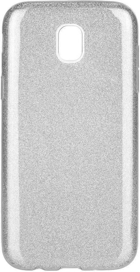Блестящ Силиконов Калъф за Samsung J6 2018, Forcell Shining Case, Сребрист