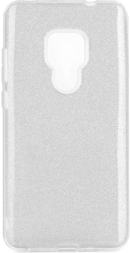 Блестящ Силиконов Калъф за Huawei Mate 20, Forcell Shining Case, Сребрист