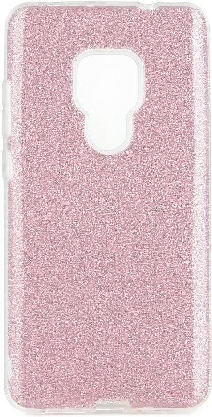 Блестящ Силиконов Калъф за Huawei Mate 20, Forcell Shining Case, Розов