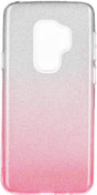 Блестящ Силиконов Калъф за Samsung S9 Plus, Forcell Shining Case, Сребро/Розов