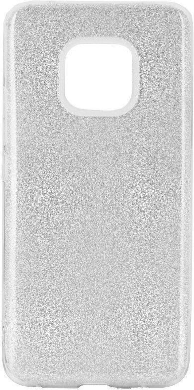 Блестящ Силиконов Калъф за Huawei Mate 20 Pro, Forcell Shining Case, Сребрист