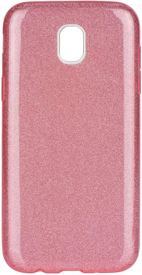 Блестящ Силиконов Калъф за Samsung J3 2017, Forcell Shining Case, Розов