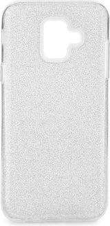 Блестящ Силиконов Калъф за Samsung A6 2018, Forcell Shining Case, Сребрист