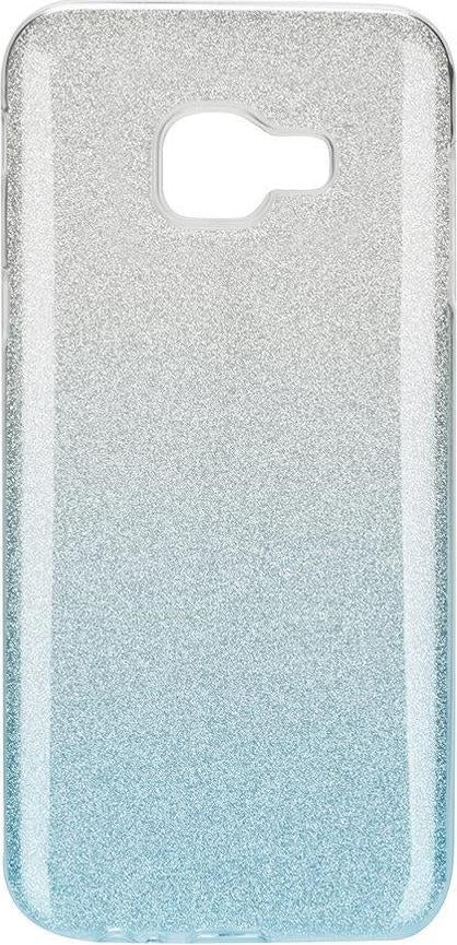 Блестящ Силиконов Калъф за Samsung A3 2016, Forcell Shining Case, Сребро/Син