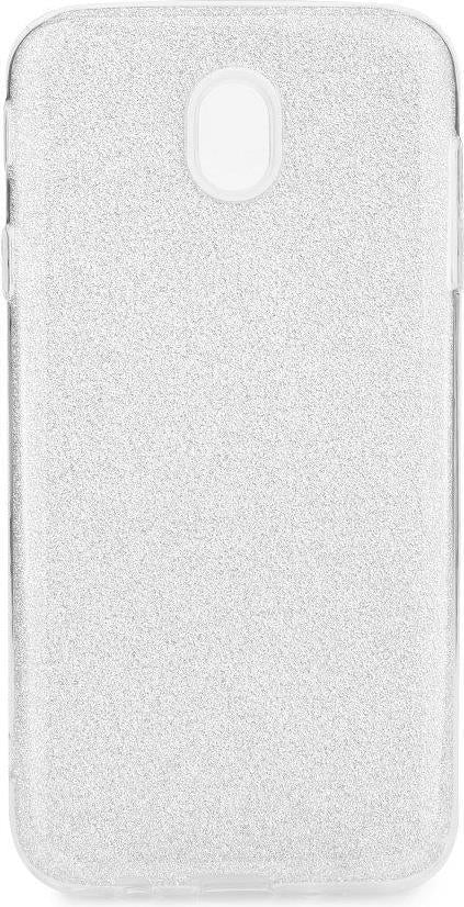 Блестящ Силиконов Калъф за Samsung J7 2017, Forcell Shining Case, Сребрист