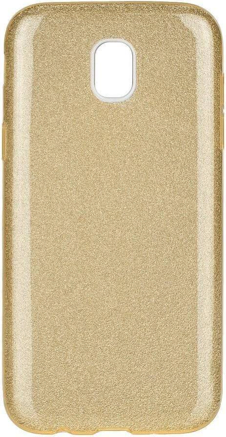 Блестящ Силиконов Калъф за Samsung J5 2017, Forcell Shining Case, Златист