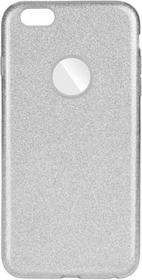 Блестящ Силиконов Калъф за iPhone 6/6s, Forcell Shining Case, Сребрист