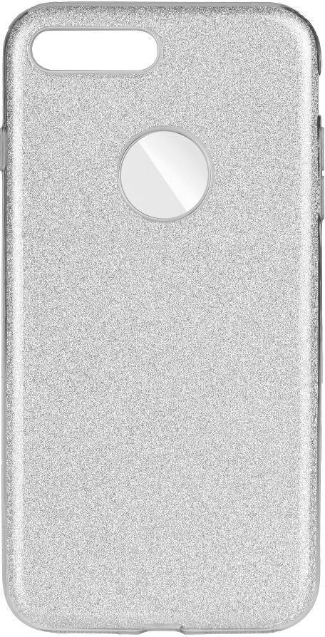 Блестящ Силиконов Калъф за iPhone 8/7 Plus, Forcell Shining Case, Сребрист