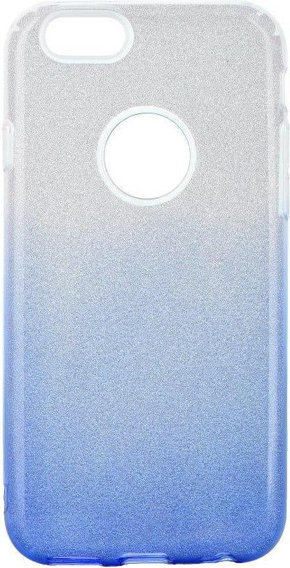 Блестящ Силиконов Калъф за iPhone 6/6s, Forcell Shining Case, Сребро/Син