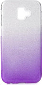 Блестящ Силиконов Калъф за Samsung J6 Plus 2018, Forcell Shining Case, Сребро/Лилав