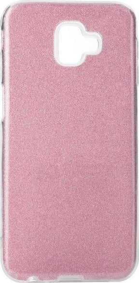 Блестящ Силиконов Калъф за Samsung J6 Plus 2018, Forcell Shining Case, Розов