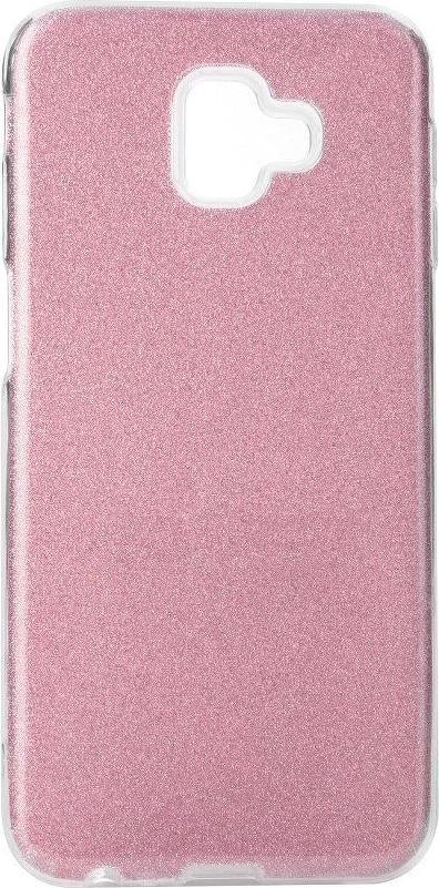 Блестящ Силиконов Калъф за Samsung J6 Plus 2018, Forcell Shining Case, Розов