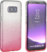 Блестящ Силиконов Калъф за Samsung A9 2018, Forcell Shining Case, Сребро/Лилав (2)
