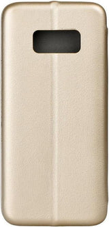 Кожен Калъф за Nokia 6.1, Forcell Elegance Book Case, Златист (2)