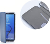 Кожен Калъф за Huawei P20, Forcell Elegance Book Case, Син (4)