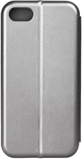 Кожен Калъф за Samsung A6 Plus 2018, Forcell Elegance Book Case, Сив (2)