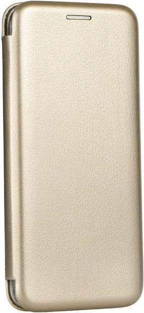 Кожен Калъф за Samsung J3 2017, Forcell Elegance Book Case, Златист