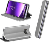 Кожен Калъф за iPhone SE/5s/5, Forcell Elegance Book Case, Сив (2)