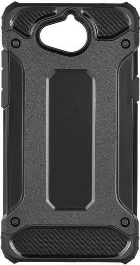 Противоударен Хибриден Калъф за Huawei Y6 2018, Forcell Armor Case, Черен